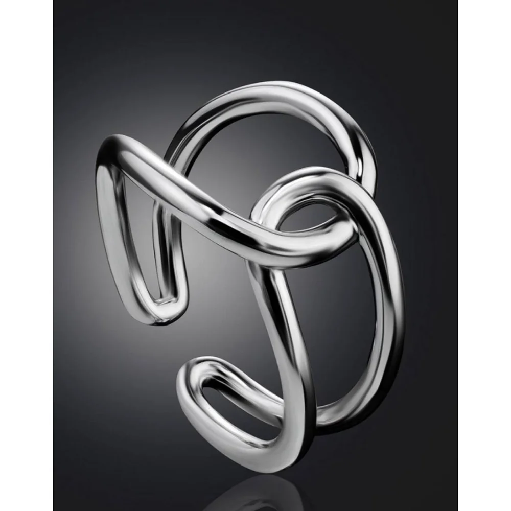 Knot Adjustable Ring |‎ 925 Sterling Silver